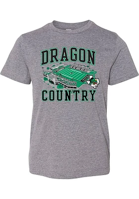 Rally Carroll High School Dragons Youth Grey Dragon Country Football Stadium Short Sleeve T-Shirt