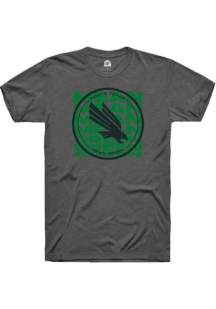 Rally North Texas Mean Green Grey Repeat Short Sleeve T Shirt
