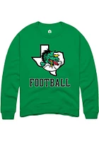Rally Carroll High School Dragons Green Football Name Drop Long Sleeve T Shirt