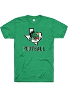 Rally Carroll High School Dragons Green Football Name Drop Short Sleeve T Shirt