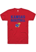 Rally Kansas Jayhawks Basketball Stacked Short Sleeve T Shirt