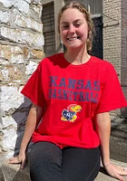 Rally Kansas Jayhawks Basketball Stacked Short Sleeve T Shirt