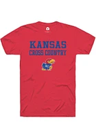 Rally Kansas Jayhawks Cross Country Stacked Short Sleeve T Shirt