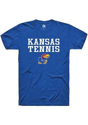 Rally Kansas Jayhawks Tennis Stacked Short Sleeve T Shirt