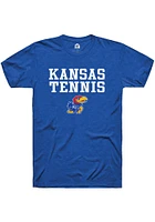Rally Kansas Jayhawks Tennis Stacked Short Sleeve T Shirt