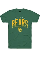 Rally Baylor Bears Green Dual Blend Arch Name Mascot Short Sleeve T Shirt