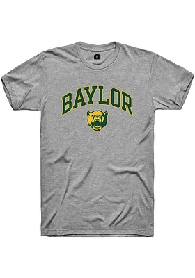 Rally Baylor Bears Grey Dual Blend Arch Mascot Short Sleeve T Shirt