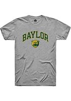 Rally Baylor Bears Grey Dual Blend Arch Mascot Short Sleeve T Shirt