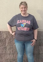 Rally Kansas Jayhawks Charcoal Number One Short Sleeve T Shirt