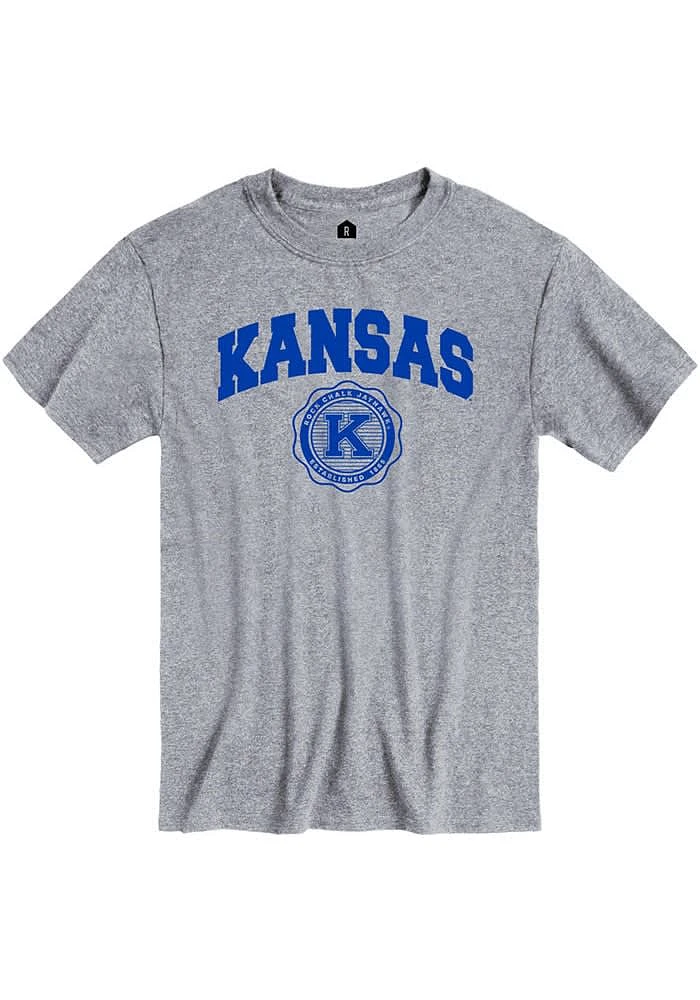 Rally Kansas Jayhawks Grey Seal Short Sleeve T Shirt
