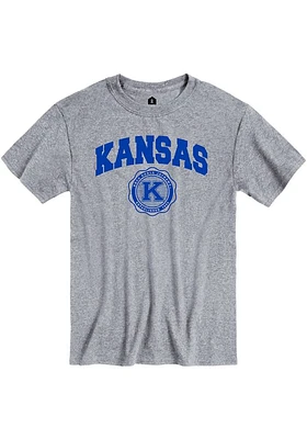 Rally Kansas Jayhawks Grey Seal Short Sleeve T Shirt