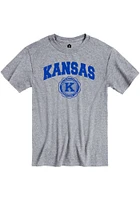 Rally Kansas Jayhawks Grey Seal Short Sleeve T Shirt