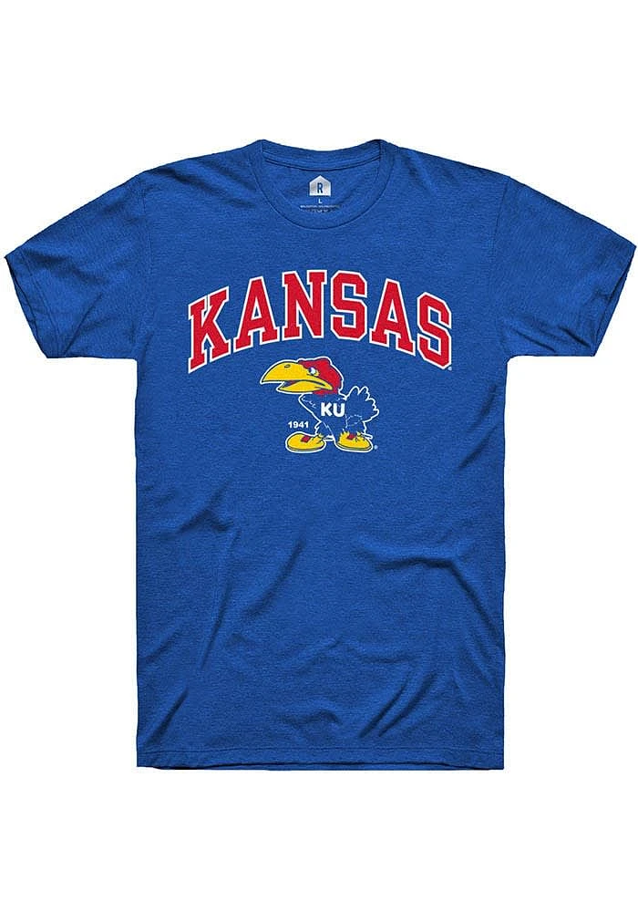 Rally Kansas Jayhawks Arch Mascot 1941 Short Sleeve T Shirt