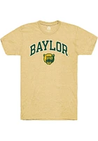 Rally Baylor Bears Gold Triblend Arch Mascot Short Sleeve Fashion T Shirt