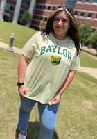 Rally Baylor Bears Gold Triblend Arch Mascot Short Sleeve Fashion T Shirt