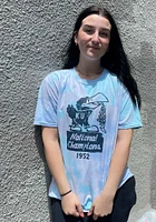 Rally Kansas Jayhawks Light Blue Tie Dye 1952 Short Sleeve T Shirt