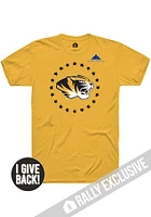 Rally Missouri Tigers Gold Folds of Honor Circle Short Sleeve Fashion T Shirt