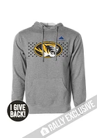 Rally Missouri Tigers Mens Grey Folds of Honor Stars Long Sleeve Hoodie