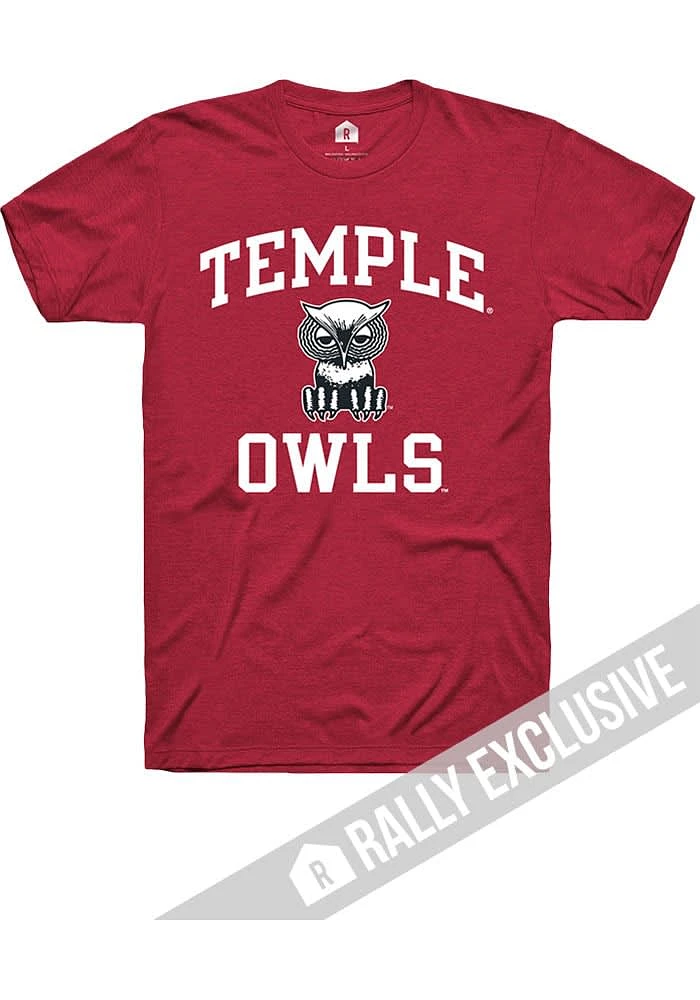Rally Temple Owls No1 Graphic Short Sleeve T Shirt