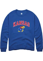 Rally Kansas Jayhawks Blue Arch Long Sleeve T Shirt