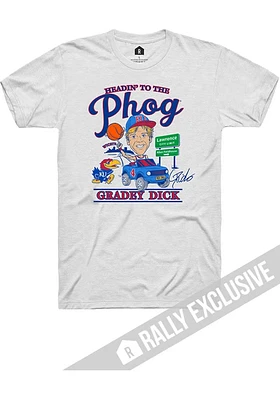 Gradey Dick Kansas Jayhawks Ash Heading To The Phog Basketball Short Sleeve Fashion Player T Shirt