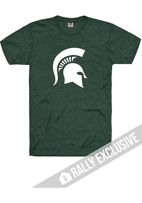 Rally Michigan State Spartans Green Primary Logo Short Sleeve Fashion T Shirt