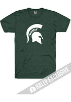 Rally Michigan State Spartans Green Primary Logo Short Sleeve Fashion T Shirt