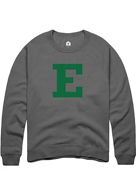 Rally Eastern Michigan Eagles Mens Charcoal Primary Logo Long Sleeve Crew Sweatshirt