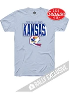 Rally Kansas Jayhawks Light Blue We Play For Short Sleeve Fashion T Shirt