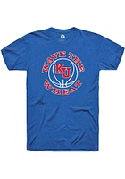 Rally Kansas Jayhawks Blue Wave the Wheat Short Sleeve Fashion T Shirt