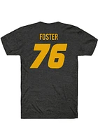 Javon Foster Missouri Tigers Black Football Player Name And Number Short Sleeve T Shirt