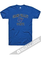 Rally Grand Valley State Lakers Blue No1 Graphic Short Sleeve T Shirt