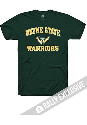 Rally Wayne State Warriors Green No1 Graphic Short Sleeve T Shirt