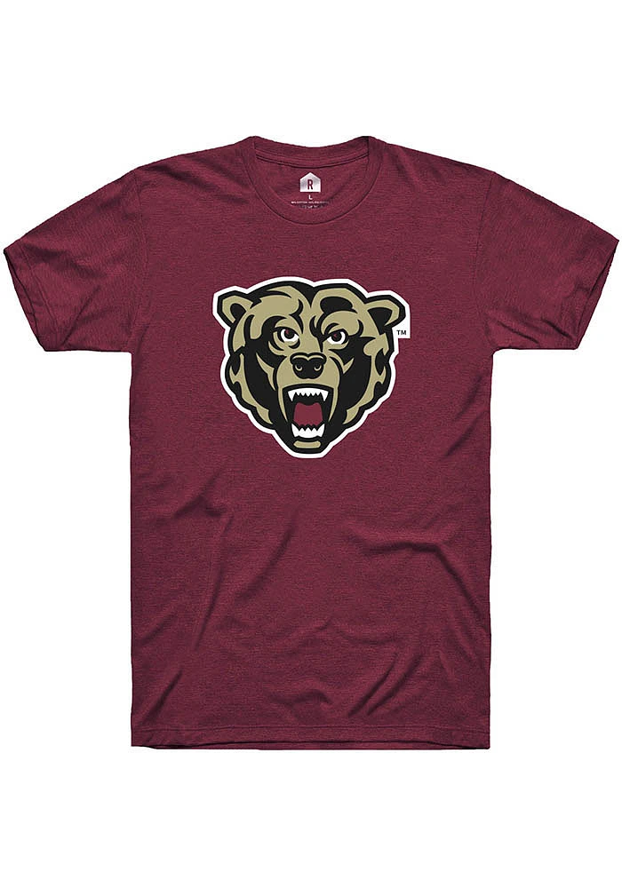 Rally Kutztown University Maroon Priamary Logo Short Sleeve T Shirt