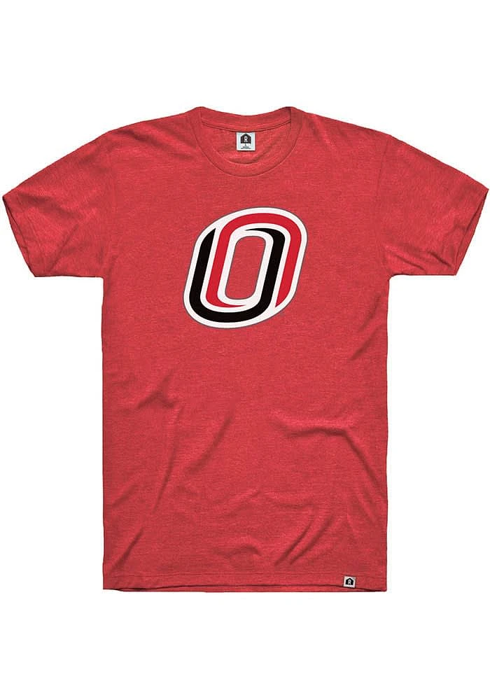 Rally UNO Mavericks Red Primary Logo Short Sleeve Fashion T Shirt