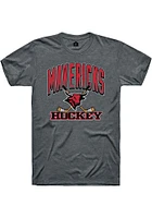 Rally UNO Mavericks Dark Grey Hockey Number One Short Sleeve T Shirt