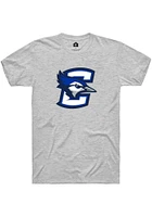 Rally Creighton Bluejays Grey Primary Logo Short Sleeve T Shirt