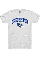 Rally Creighton Bluejays White Arch Mascot Short Sleeve T Shirt