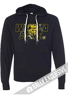 Rally Wichita State Shockers Mens Black Masked Triblend Fashion Hood