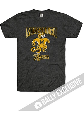 Rally Missouri Tigers Black Script Vintage Mascot Short Sleeve Fashion T Shirt