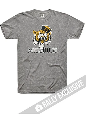 Rally Missouri Tigers Grey Script Vintage Truman Short Sleeve Fashion T Shirt