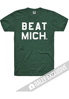 Rally Michigan State Spartans Green Bold Brands, Inc. Short Sleeve Fashion T Shirt