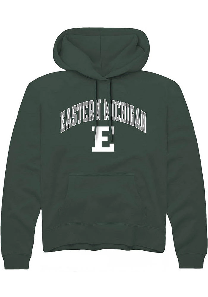 Rally Eastern Michigan Eagles Mens Arch Mascot Long Sleeve Hoodie