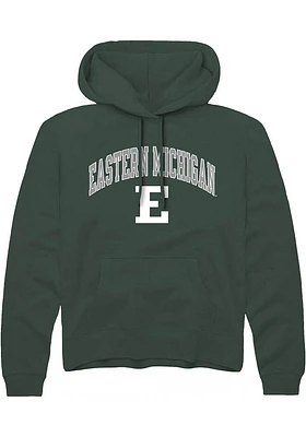 Rally Eastern Michigan Eagles Mens Arch Mascot Long Sleeve Hoodie