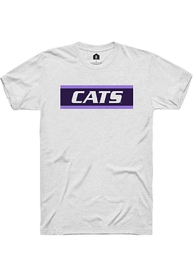 Rally K-State Wildcats White Cats Block Short Sleeve T Shirt