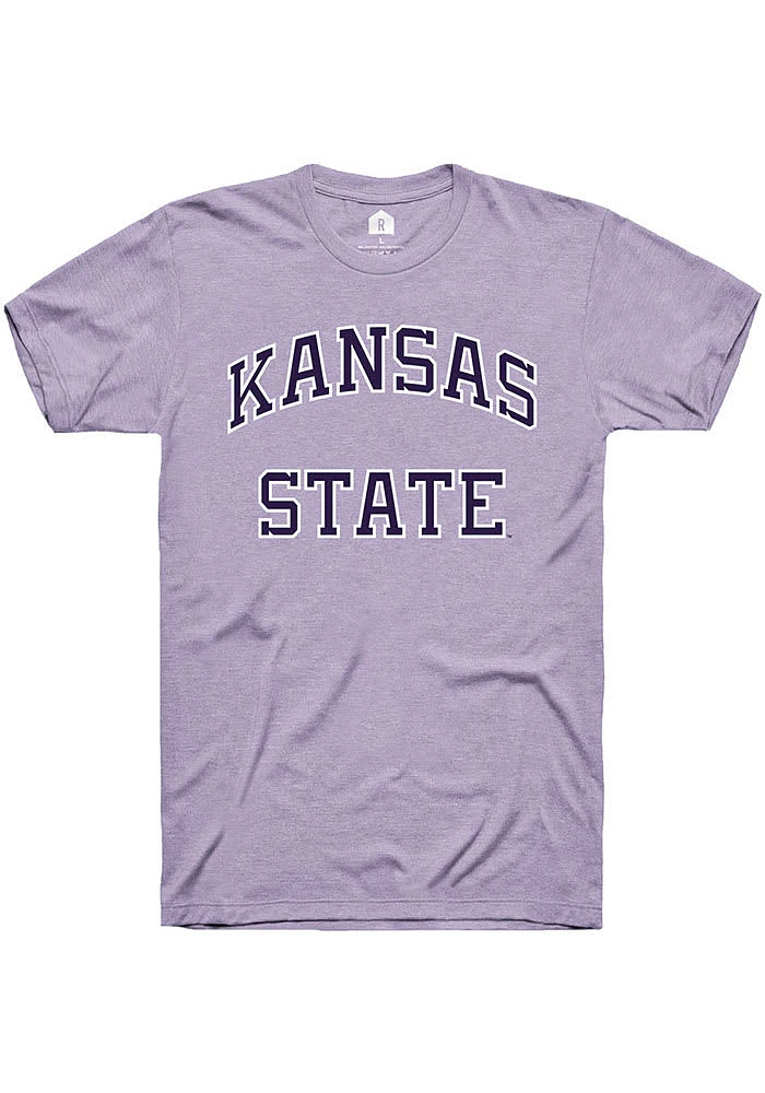 Rally K-State Wildcats Lavender Arch Name Short Sleeve T Shirt