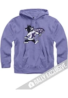 Rally K-State Wildcats Mens Lavender Willie Long Sleeve Hoodie