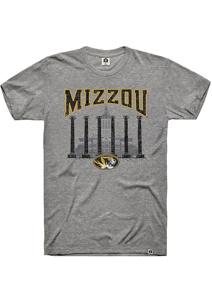 Rally Missouri Tigers Grey Column Triblend Short Sleeve Fashion T Shirt