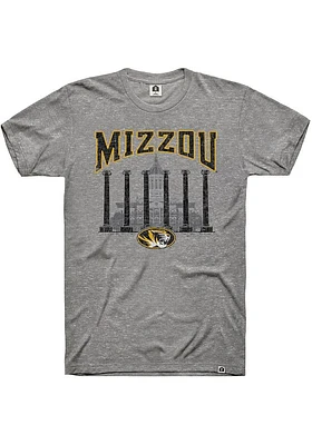 Rally Missouri Tigers Grey Column Triblend Short Sleeve Fashion T Shirt
