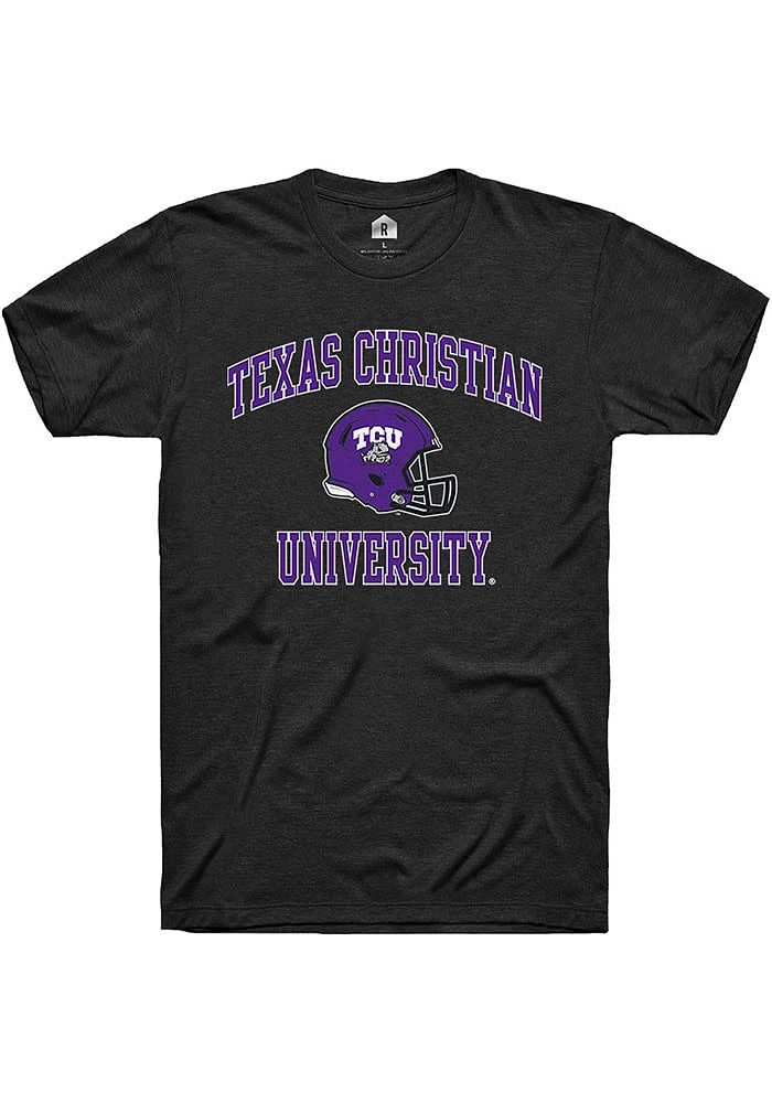 Rally TCU Horned Frogs Football Helmet Short Sleeve T Shirt